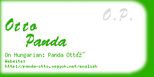 otto panda business card